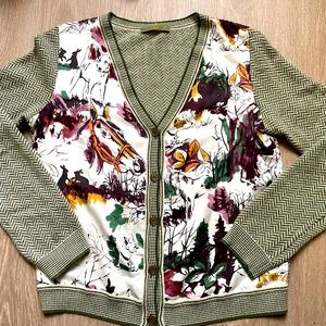 ETRO equestrian panel cardigan - size 42